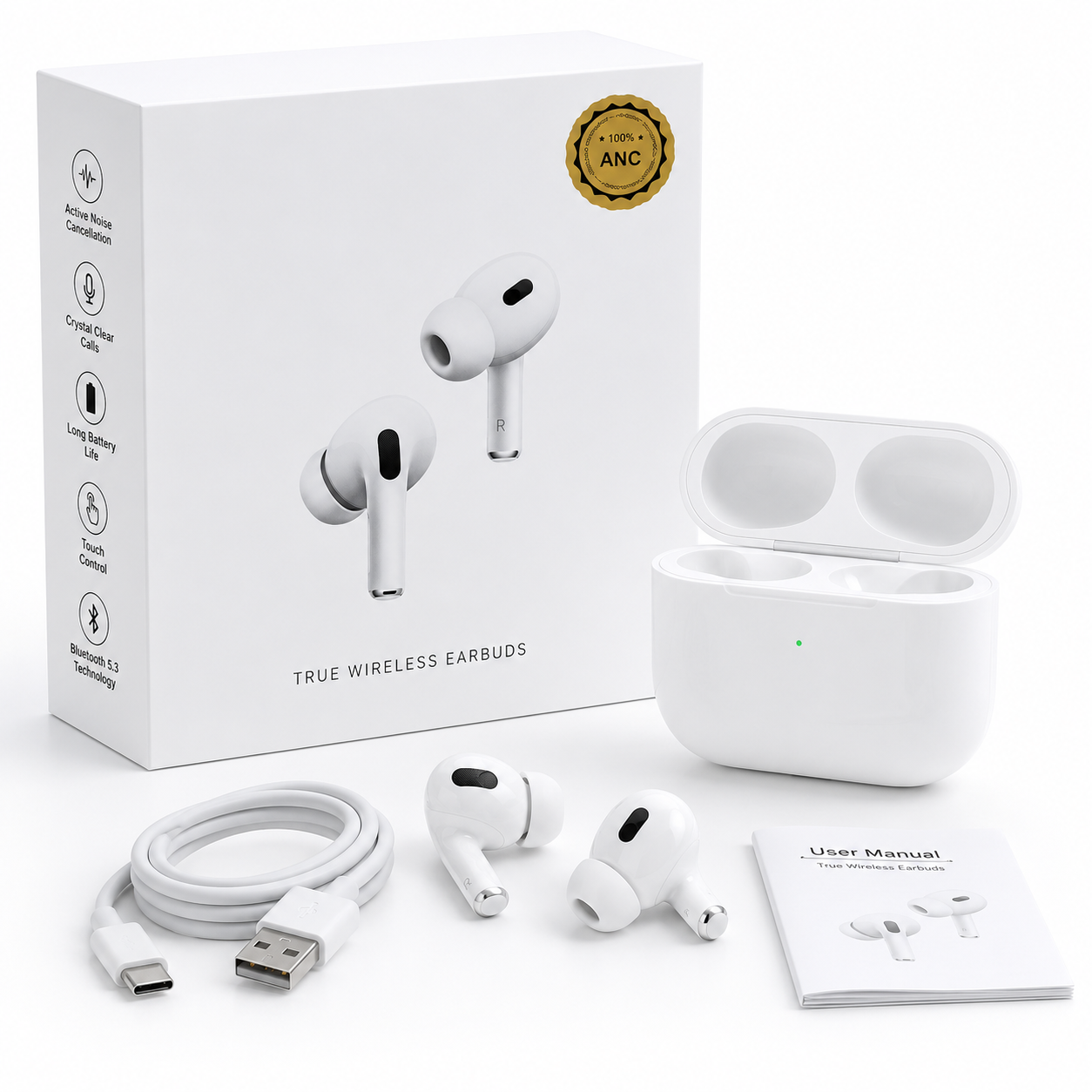 AirPods Pro 2 ANC – Full Function Wireless Earbuds