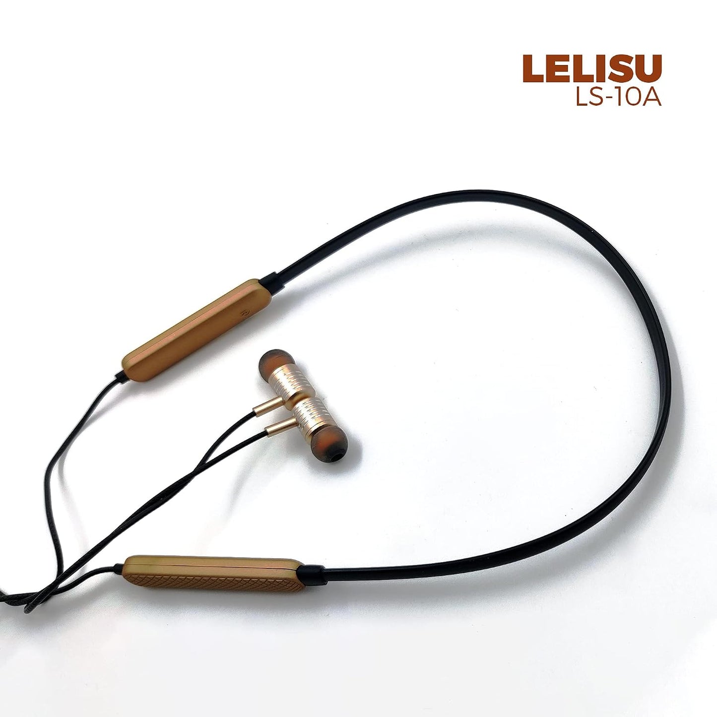 LELISU LS-10A in Ear Neckband | Long Playtime | Perfect for Workouts and Crystal Clear Calls | Heavy bass | Built in Microphone | Lightweight Wireless Neckband Compatible with All Phones laptops