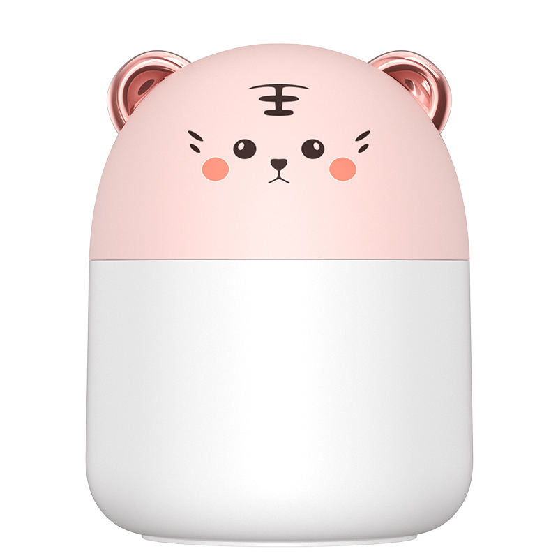 Mini Cute Pet Humidifier Ymj M8 Colorful Night Light Mini Diffuser Humidifier for Household Hotel Outdoor Use-Available Cat Tiger