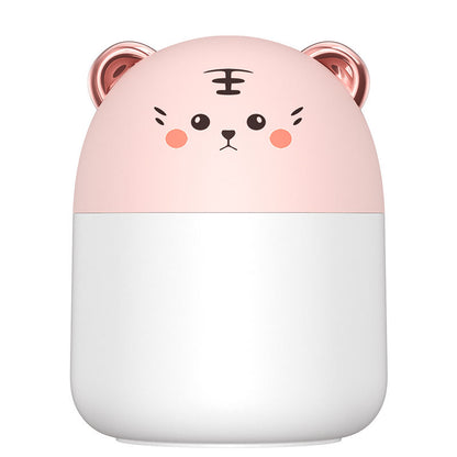 Mini Cute Pet Humidifier Ymj M8 Colorful Night Light Mini Diffuser Humidifier for Household Hotel Outdoor Use-Available Cat Tiger