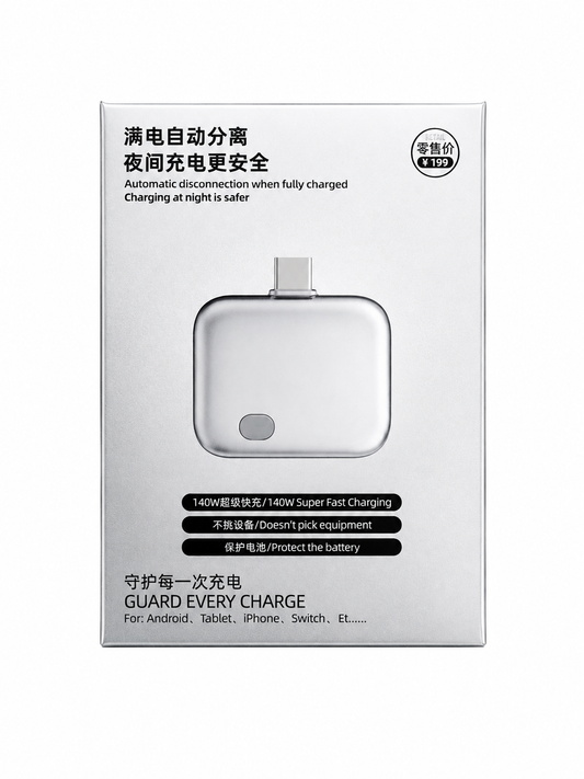 * 140W Smart Auto Power Cut USB-C Charging Adapter