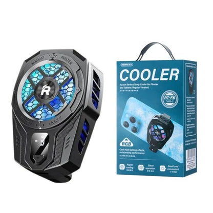 Remax Mobile Phone Cooler Universal Phone Cooling Fan Case Radiator For Gaming Portable Phone Cooling Fan Cool Heat Sink