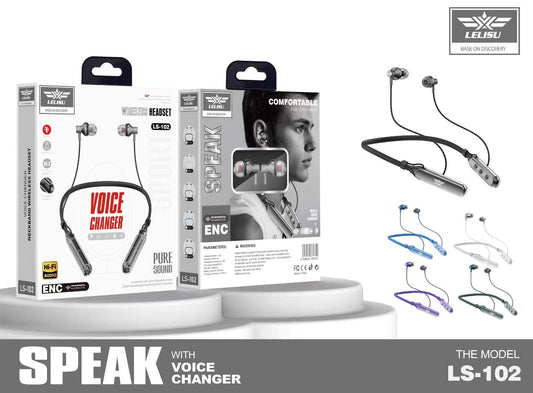 LISU Neckband with Voice Changer & ENC Mic
