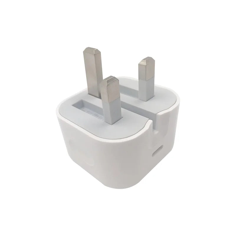 iPhone USB-C Adapter 20W PD Fast Charger (UK Pin)